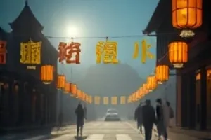 全网电影榜首屏主视觉，蓝白数据看板与滚动排列的电影海报索引条